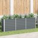 Maison Exclusive - Potager surélevé en acier galvanisé 240 x 40 x 77 cm Gris