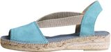 Toni Pons ELLA Suède espadrilles voor dames - TURKOOIS, maat 39