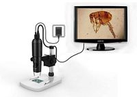 Mustcam 1080P Full HD Digitale Microscoop, HDMI-Microscoop, 10x-220x vergroting, aan Elke Monitor/TV met HDMI-In, Foto Capture, Micro-SD Opslag, PC ondersteund ook