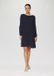 s.Oliver Jurk Navy Lange Mouw Ronde Hals Polyester 34