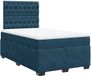 vidaXL Boxspringbed met matras, blauw, 120x200 cm, fluweel