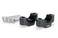 Puig 22037N Risers, Hi-Tech Parts stuurverhogers met 20 mm hoogte en Ø 29,2 mm, CNC-gefreesd in geanodiseerd aluminium om de ergonomie en stijl tijdens het rijden op uw motorfiets te verbeteren, Zwart
