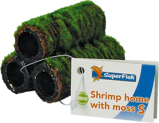 Superfish Shrimp Home Met Mos S - Aquarium Ornament - Kunstplant - 75 cm