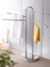 ComfortTrends Porte-serviettes avec 4 bras mobiles - Argenté - Aluminium