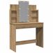 vidaXL Kaptafel met LED-verlichting 96x40x142 cm artisanaal eikenkleur