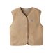 NAME IT KIDS teddy rechtvallend gilet - lichtbruin