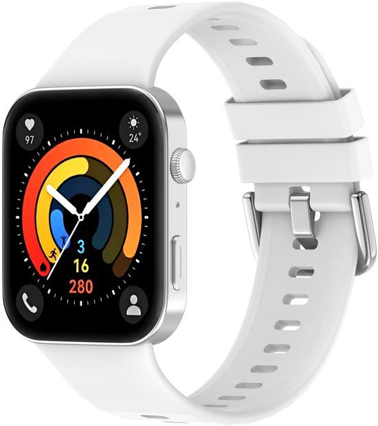 imoshion Huawei Siliconen bandje - Geschikt voor Huawei Watch Fit 3 - Wit