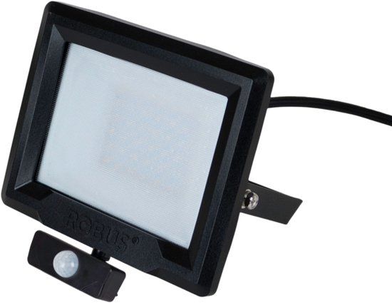 ROBUS HILUME LED Schijnwerper met PIR - 10W - Zwart