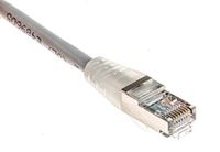 RS PRO Ethernetkabel Cat.5e, 0,5 m, grijze patchkabel, A RJ45 F/UTP stekker, B RJ45, PVC