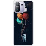 Cosmonaute aux ballons Verstevigd hoesje met sublimatie bedrukking, compatibel met Xiaomi Mi 11