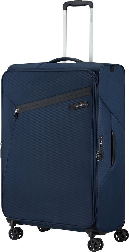 Samsonite Litebeam Spinner 77cm - Midnight Blue - Uitbreidbaar - 2.8 kg