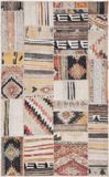 Safavieh Bright & Modern Indoor/Outdoor Geweven Vloerkleed, Montage Collectie, MTG223, in Taupe & Multi, 91 X 152 cm