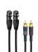 RIDEM 2 XRL F naar 2 RCA M 1,5 M Audiokabel