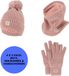 Heatkeeper Thermoset Dames Handschoenen/Muts/Nekwarmer Zwart Onesize 4x Set