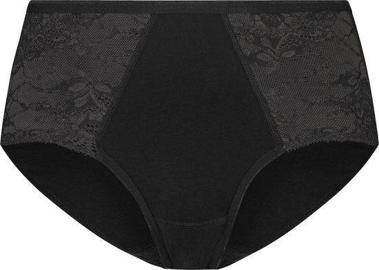 ten Cate Basics Midi Slip met Kant - Zwart - Maat M