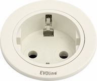 EVOline 159280004300 Inbouwstekkerdoos 1-voudig Wit