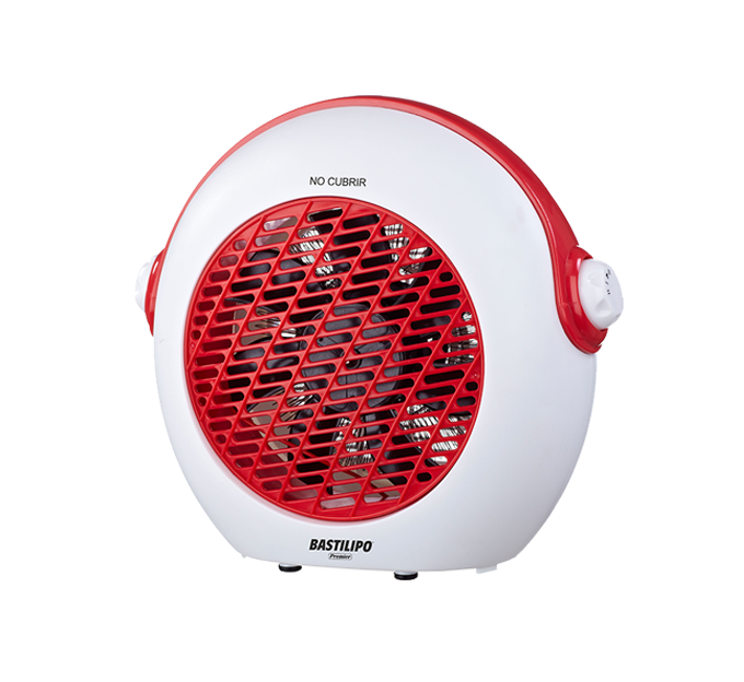 Bastilipo TVC-2000R - Elektrische Ventilator Verwarming - 2000W - Rood/Wit