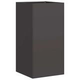 VidaXL Plantenbak Staal Zwart 40x40x80 cm