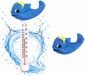 Bellatio Design Thermomètre de piscine Funny - Vis - flottant - thermomètre de bain - plastique - 25 cm