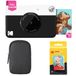 KODAK Printomatic Instant Camera (Zwart) Basisbundel + Zink Papier (20 Vellen) + Luxe koffer