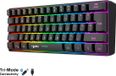 HxSJ L500 - Clavier de jeu sans fil - RVB - Tri mode - Qwerty