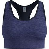 Odlo Seamless Medium Padded Sport Sport-bh Dames - blauw, Maat XS