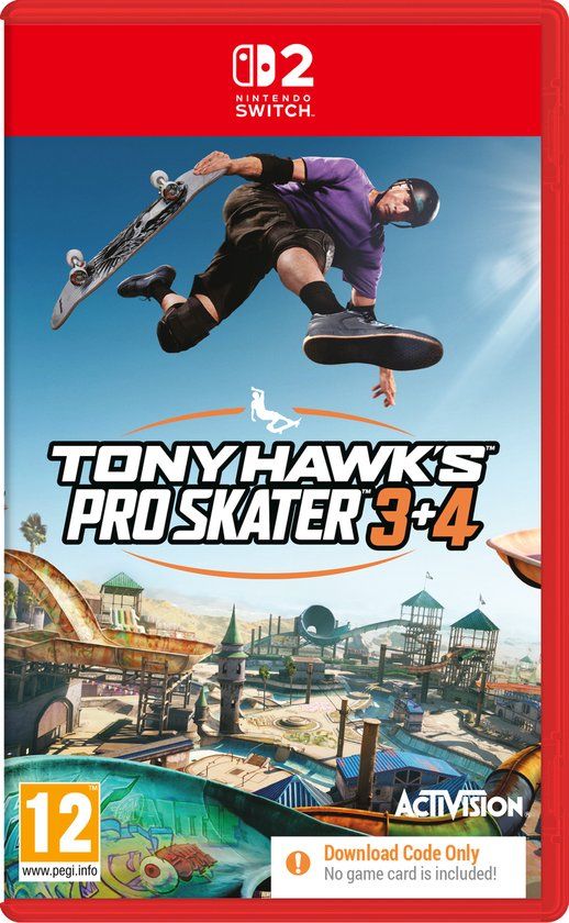Activision Blizzard Entertainment Tony Hawk's Pro Skater 3+4 - Nintendo Switch 2 - Code in a box