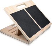 Navaris Verstelbaar Anti-Slip Stretch Board - Houten Incline Board - 3 standen - Bruin