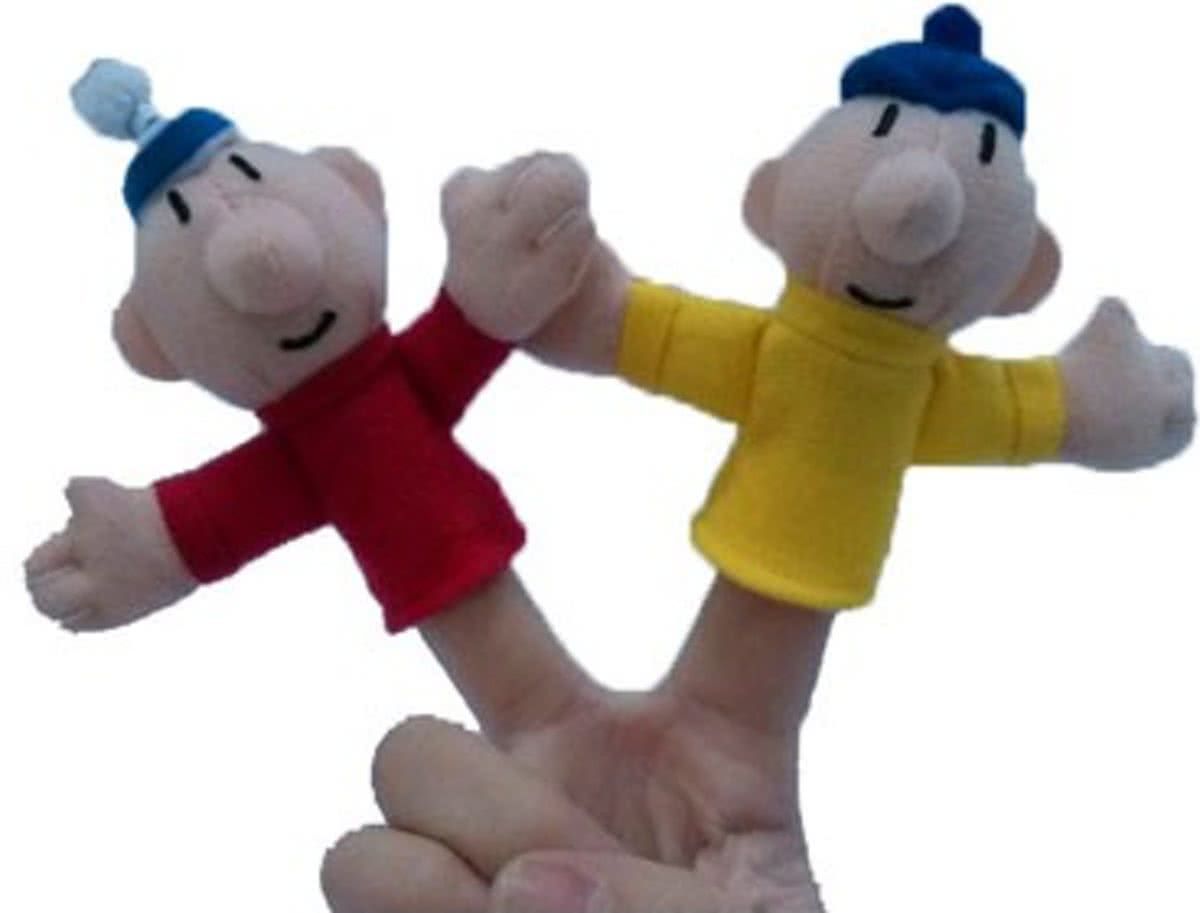 Buurman en Buurman Vingerpop pluche geel