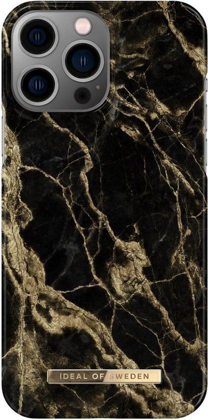 iDeal of Sweden Fashion Backcover geschikt voor Apple iPhone 13 Pro Max - Golden Smoke Marble