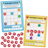 Baker Ross FN541 Unplugged Coding Puzzelspellen - Set van 5, Kinderen en scholen voor techniek, wetenschap, wiskunde en leerhulpmiddelen