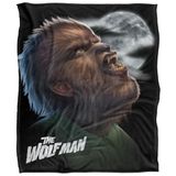 UNIVERSAL MONSTERS Weerwolfskop Silky Touch Super Zachte Sprei Deken 152 x 127 cm
