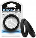 PerfectFitBrand #18 Xact-Fit Cockring 2-Pack - Black