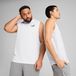 PUMA Essentials No. 1-logo mouwloos T-shirt voor Heren, Wit, Maat L