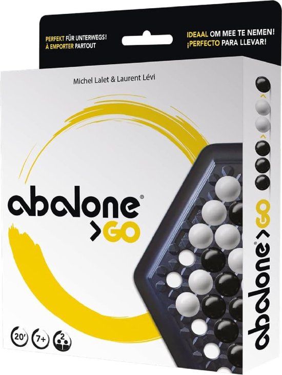 Asmodee Abalone Go reisspel - 2 spelers - strategisch spel