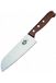 Victorinox, 6.8500.17G, Wood, Santokumesser, Extra scharfe Klinge, mit geradem Schliff, mit edlem Holzgriff, Braun, Made in Switzerland