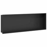 vidaXL Douche Niche Zwart 90 x 30 x 9,5 cm Roestvrij staal