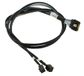KALEA-INFORMATIQUE PCIe 4.0 kabel met Slim SAS SFF-8654 8i 74-pins connectoren naar 2x SFF-8643 80cm lang