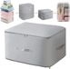 Ultra gain de place, auto-compressant, organisateur, gris, L 54 x 42 x 60 cm