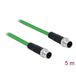 Delock 85920 M12 Netwerkkabel, patchkabel Kabel SF/UTP 5.00 m Groen Halogeenvrij 1 stuk(s)