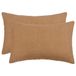 vidaXL - Kussensloop - 2 pcs - HEERLEN - Beige - 50 x 80 cm - Bouclé