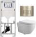 Geberit QeramiQ Dely Swirl Compact Toiletset - Glans Wit