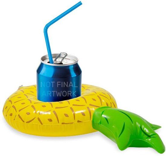 Folat Opblaasbare drankenhouder ananas