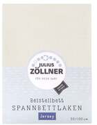 Zöllner JULIUS ZÖLLNER Hoeslaken voor bijzetbedden ecru 50 x100 cm