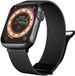 By Qubix - Milanese Bandje voor Apple Watch - Zwart - Extra Sterke Magneet - 38/40/41/42mm