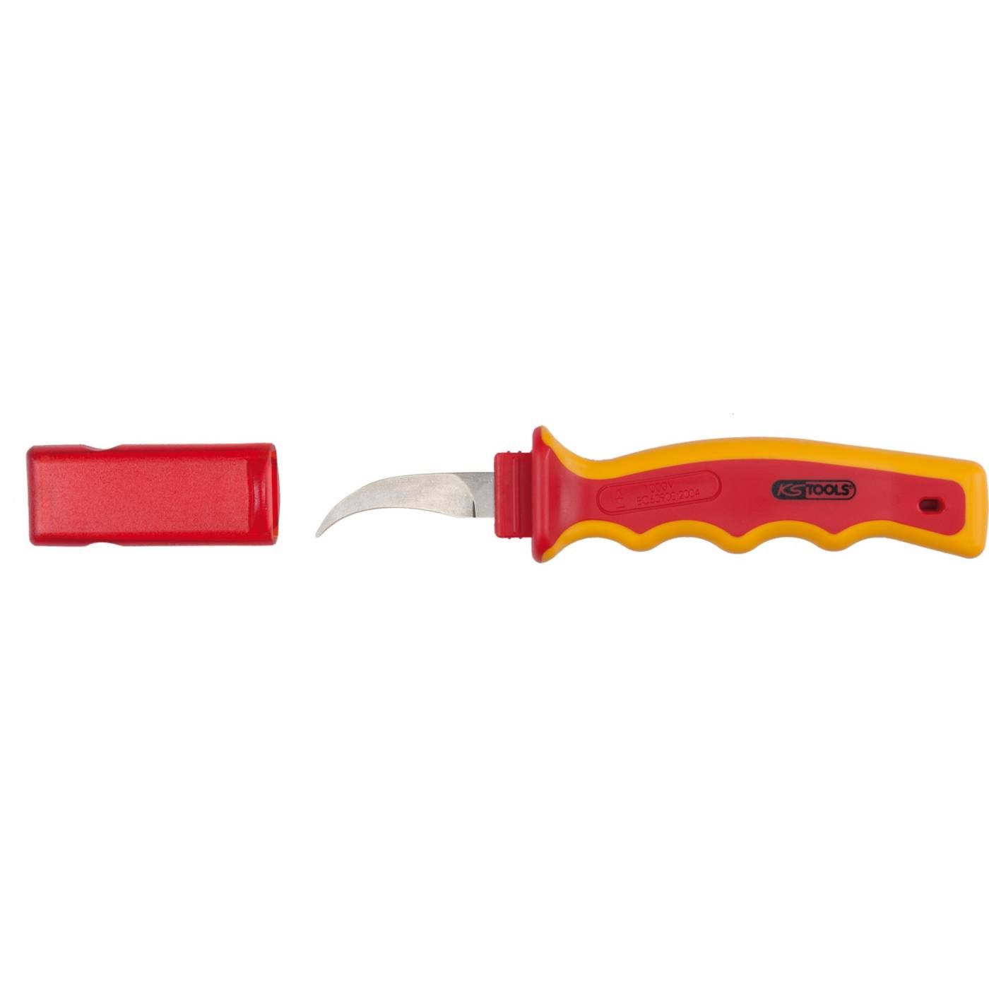 KS Tools 117.1320 Geïsoleerd papiermes met veiligheidsisolatie, 210 mm