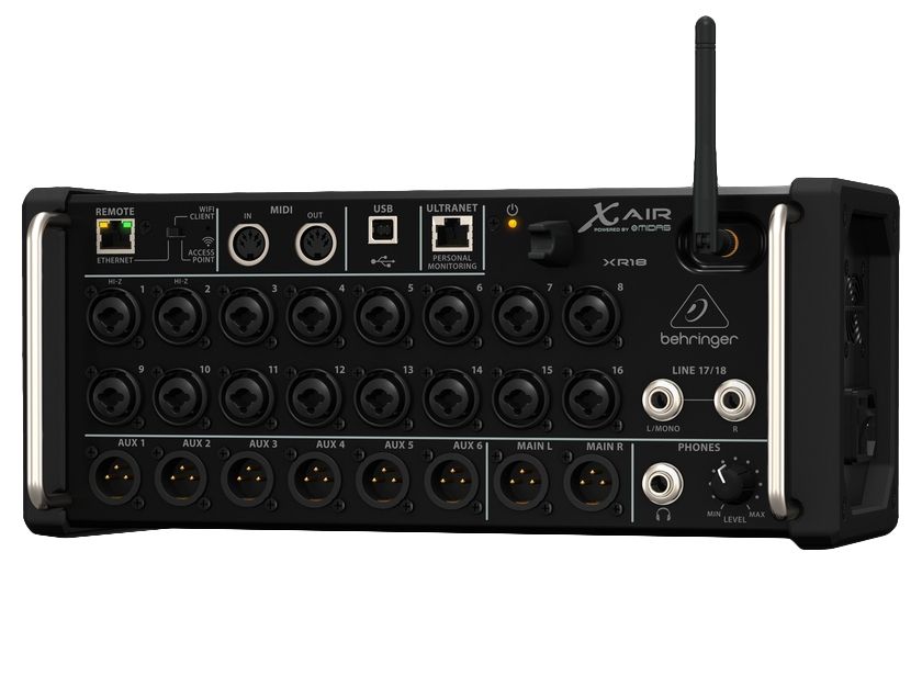 Behringer XR18 - 18-kanaals digitaal mengpaneel - Zwart