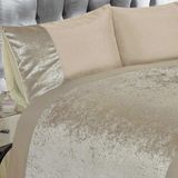 Rapport Dekbedovertrek Luxury crushed velvet naturel / 2-persoons