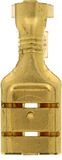 Restagraf Platte kabelschoen, vrouwelijk, 9,5 x 12 mm (2,6 tot 6 mm²) (10 stuks), messing