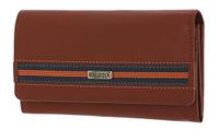 mano Don Leonardo Portemonnee RFID Leer 18 cm - Dames - Horizontaal - cognac